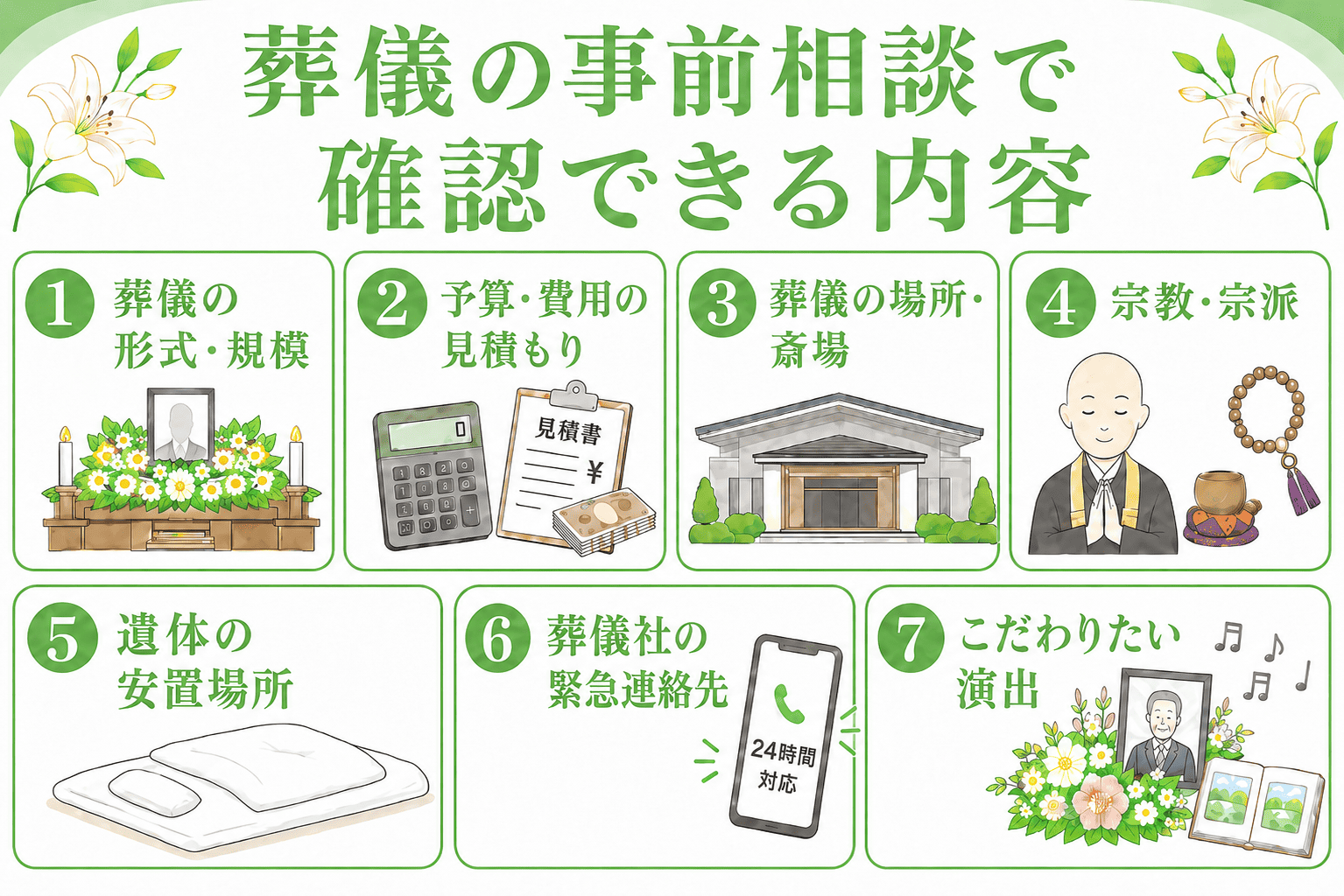 事前相談の7つのポイント