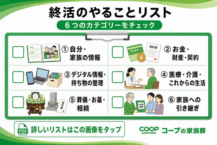 終活のやることリスト
