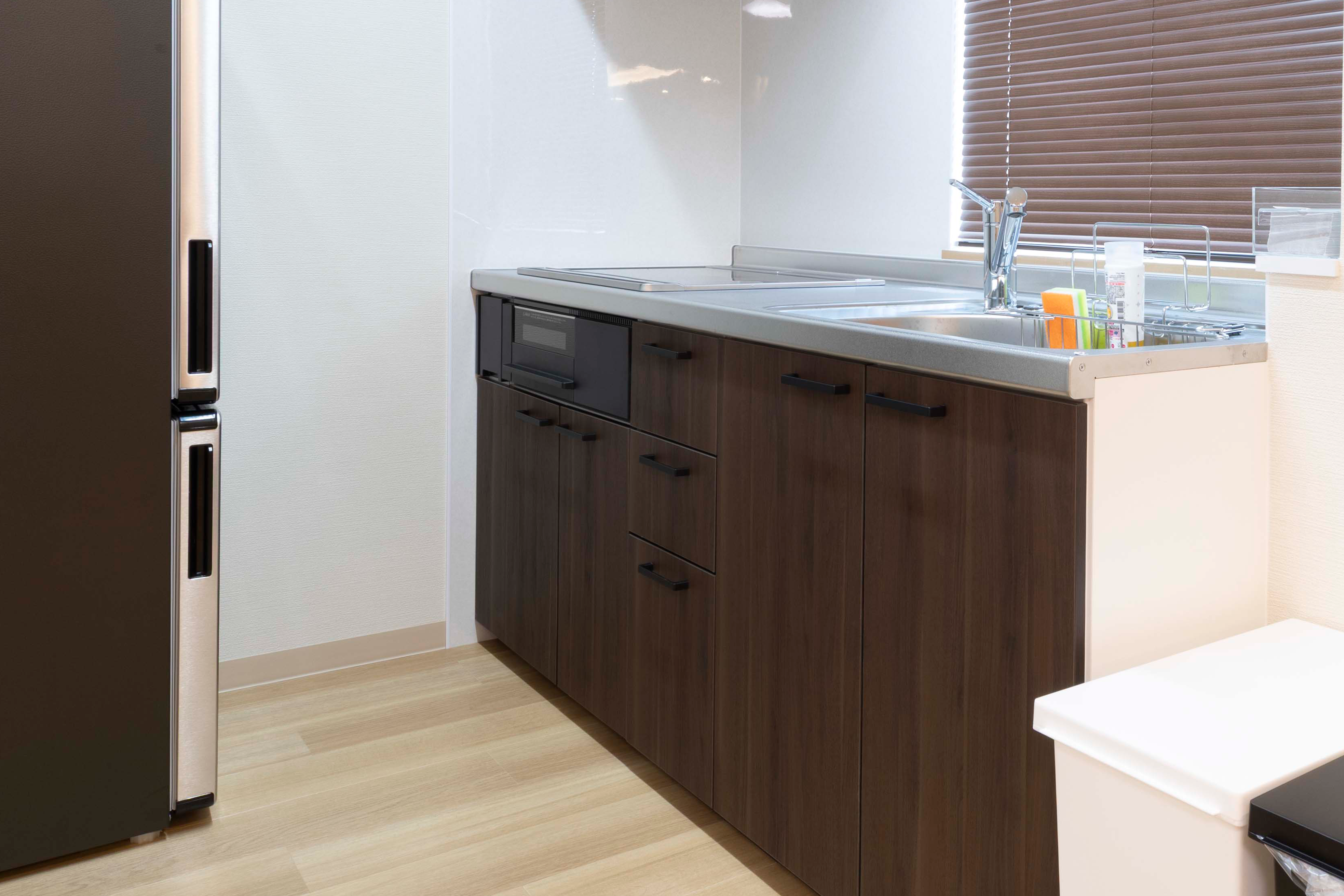 キッチン完備で、飲食持ち込み自由