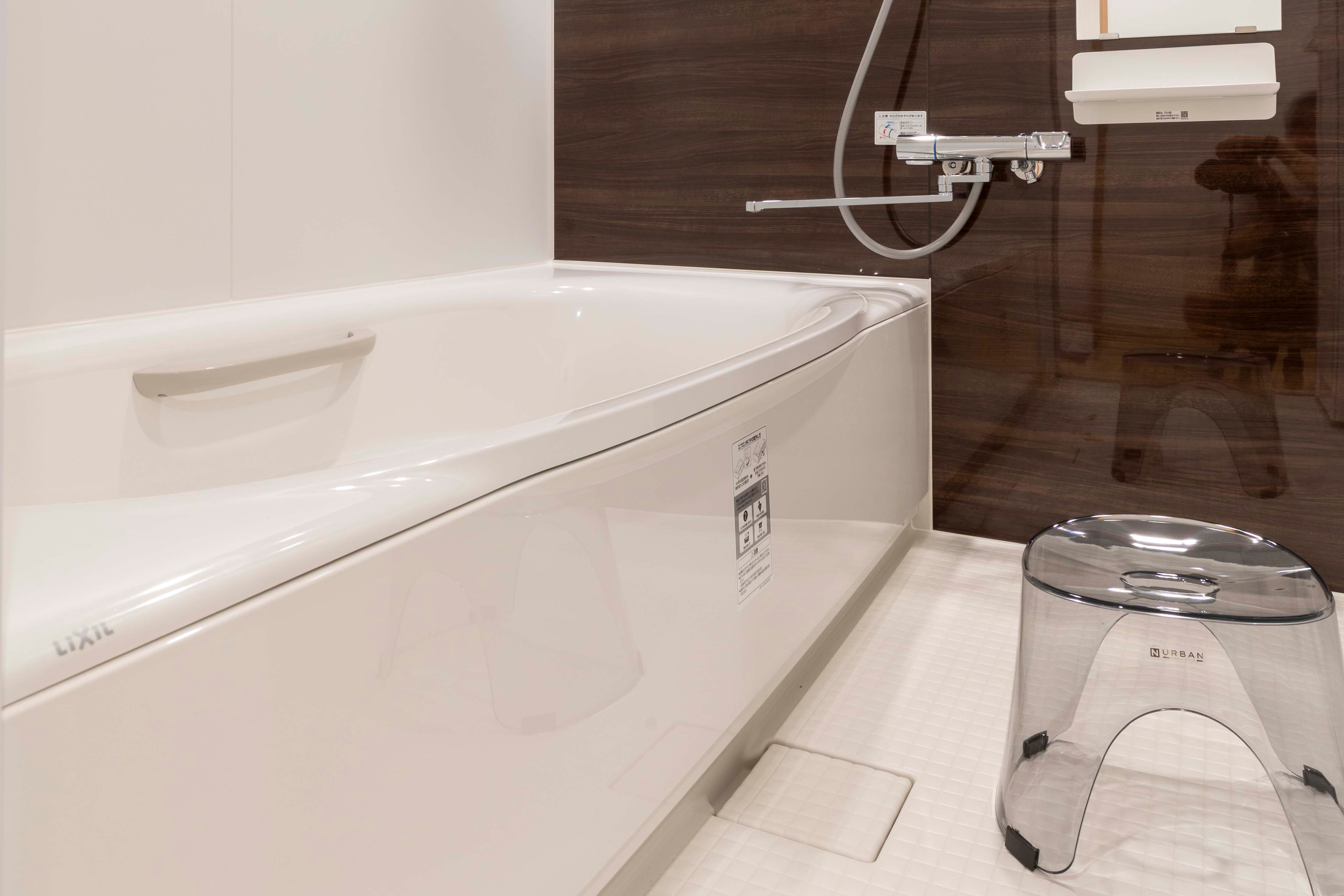 清潔感のある浴室で、疲れを癒せます