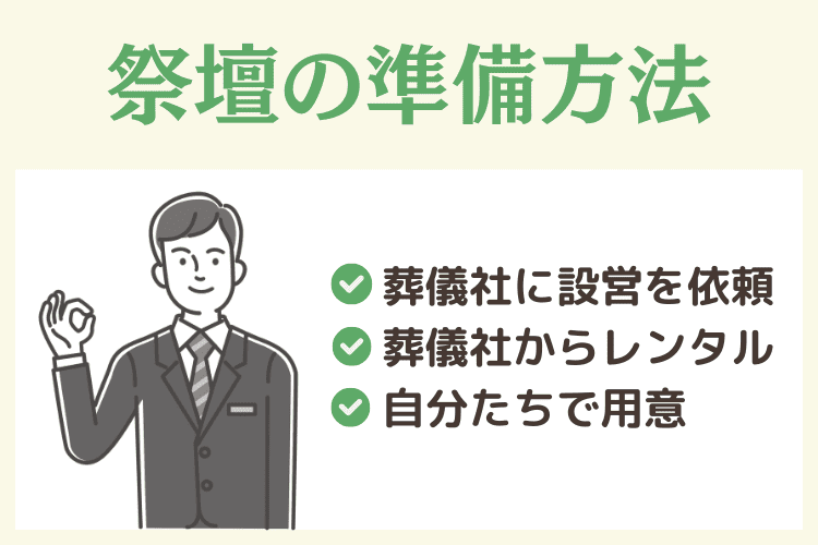 四十九日法要の祭壇の準備方法