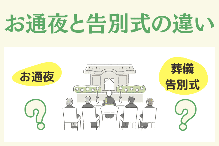 お通夜と告別式の違い