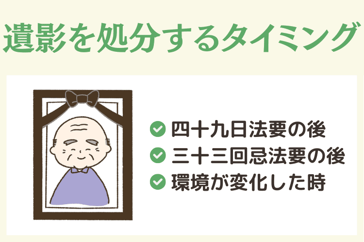 遺影を処分するタイミングに決まりはない